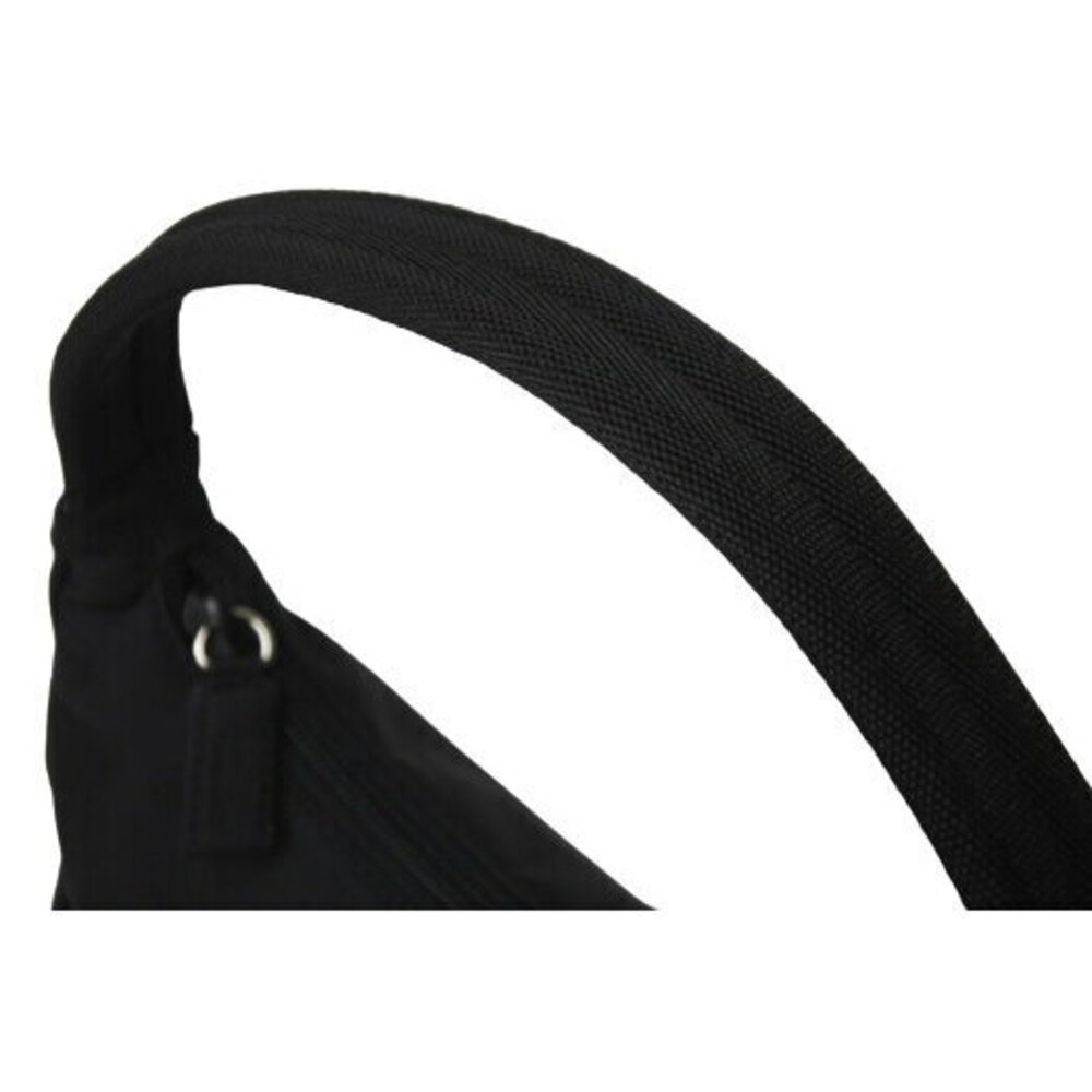 Prada Tessuto Shoulder Handbag Triangle Logo Plate Black Nylon - Picture 5 of 8